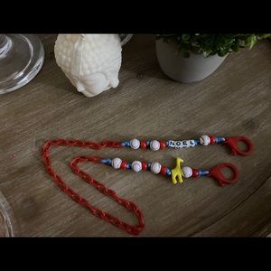 Personalized kids face mask lanyard